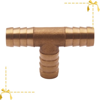 [brbaoblaze2] 3/8\" 10mm HOSE BARB TEE Brass Pipe 3 WAY T Fitting Thread Gas Fuel Water