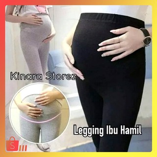 Leggings largos para mujeres embarazadas/mujeres embarazadas pantalones de cintura alta maternidad - negro