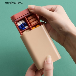 royalvalley1 portátil seis compartimentos pastillas medicina contenedor organizador titular caja caja mx