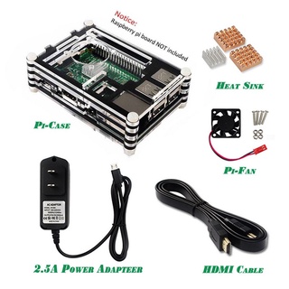 New Starter Kit For Raspberry Pi 2/3 Model B With 5V 2.5A Power Supply ☆pxVipmall