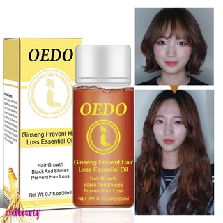 ❥Afei OEDO 20ML Ginseng Hair Growth Essence Preventing Hair Loss Liquid Damage Hair Repair Treatment Dense Fast Restoration beauty❥