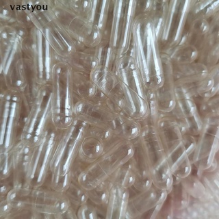[vastyou] 100pcs tamaño estándar 0 cápsulas vacías gelatina transparente hueco gelatintransparente.