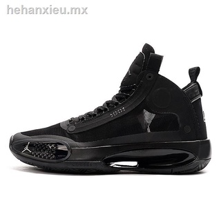 Nike ♦2020 air jordan 34 xxxiv negro gato hombre zapatos de baloncesto