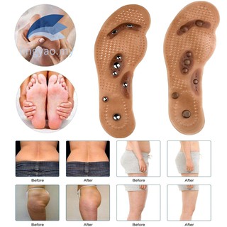 1 par de almohadillas para cuidado de los pies acupresión adelgazante plantilla de almohadilla magnética zapatos de masaje plantillas (1)