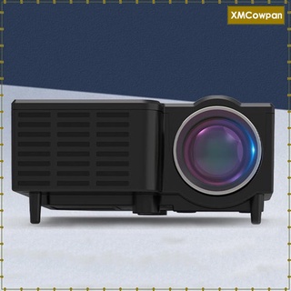 [listo stock] mini proyector portátil de vídeo, multimedia cine en casa proyector de película, apto para full hd 1080p