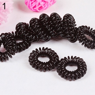 🅗🅡 10Pcs Elastic Rubber Hair Ties Rope Ponytail Bracelets Scrunchie (8)