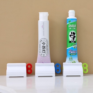 Exprimidor automático de pasta de dientes perezoso limpiador Facial prensa Manual de pasta de dientes Clip exprimidor de pasta de dientes HappyFish (2)