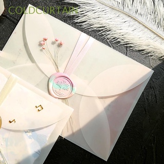 COLDCURTAIN Gift Packing Paper Envelopes Invitation Semi-transparent Sulfuric Acid Paper Envelopes White Wedding For Card Stationary For Letter Vintage For DIY