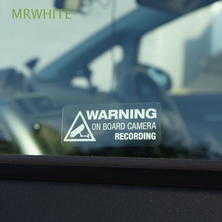 MRWHITE Hot Advertencia a bordo de grabacion de la camara Decoracion Auto Etiqueta engomada del coche Nuevo Ventana Camión Regalo Vinilo