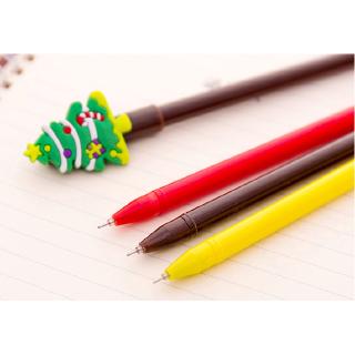 Bolígrafo negro estudiante de dibujos animados bolígrafo de Gel regalo de navidad (3)