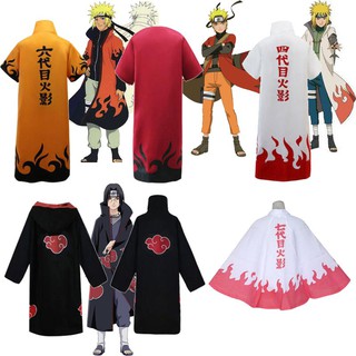Alta calidad Naruto capa túnica capa Akatsuki Cosplay disfraces adultos niños Halloween fiesta vestir (6)
