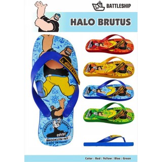 Fat Popeye Brutus Character Boy zapatillas, con etiquetas de correa deportiva