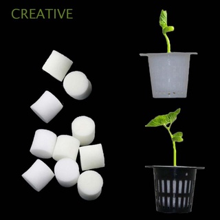 CREATIVE 50 pcs Planted Sponge Harmless Soilless cultivation Gardening Tools White Natural Homemade Soilless Planting Hydroponic Vegetable/Multicolor