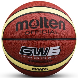 g series molten gw6 baloncesto resistente al desgaste antideslizante absorción de humedad material de la pu estudiante baloncesto 6 tamaño entrega rápida