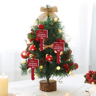 【abour】 Christmas Wooden Key Pendant Decoration Car Home Christmas tree Christmas Ornaments 【abour】