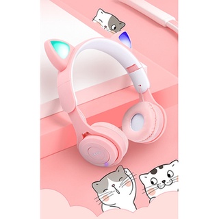 Audifonos De Diadema Bluetooth 5.0 Manos Libres Orejas De Gato Cat-ear (4)