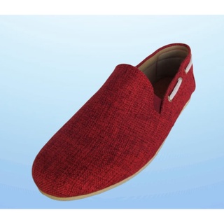 Calzado casual artesanal tipo alpargata rojo