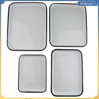 [xmariuso] Enamel Metal Surgical Instrument Disinfection Tray, Thickened, Smooth