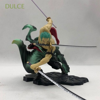 dulce nuevas mini figuras zoro asura anime juguete zoro figura de acción regalo 18cm tres mil mundo una pieza tres espada corriente
