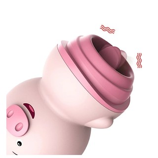 Vibrador lamiendo lengua femenina clítoris estimulador de pezón Anal cerdo esponjoso masajeador de lengua suave masturbador máquina erótica juguetes sexuales (4)