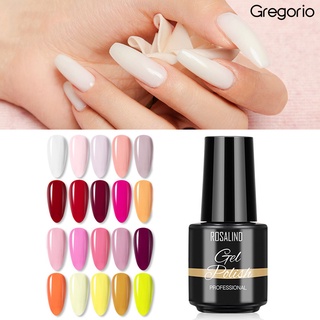 GREGO 7ML Color sólido de larga duración esmalte de uñas UV arte laca manicura decoración