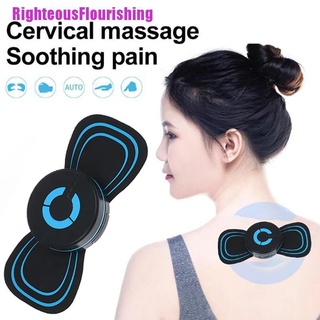 Righteousflourishing estimulador eléctrico Cervical cuello espalda masajeador de muslo alivio del dolor parche de masaje