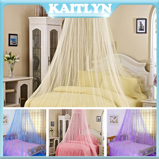 <Kaitlyn > elegante cama de insectos de encaje, cortina redonda, mosquitera, mosquitera