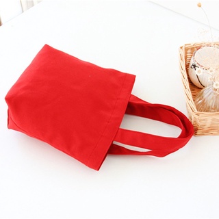 *QS Cotton Canvas Tote Bags Reusable Grocery Shopping Blank Tote Bags Solid Color