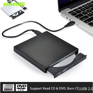 [peacesukil] USB externo CD-RW quemador DVD/CD lector reproductor para Windows Mac OS portátil Comput