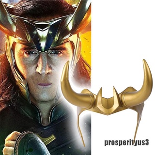 (prosperityus3) Loki Cosplay Headwear casco diadema fiesta de Halloween PVC Prop regalos