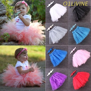 O1LI Cute Kids Girls Toddler Baby Bow Flower Tutu Dresses Photography Princess Dress