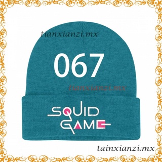 Woolen Hat For Squid Game Outdoor Warm Knitted Beanie Cap 3D Printed[:-)]