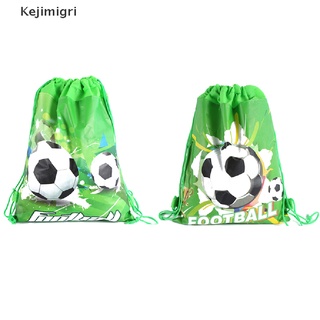 keji - bolsa de fútbol no tejida con cordón, mochila para niños, viajes, escuela, bolsas de regalo mx
