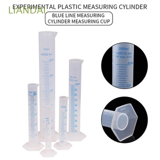 LIANDAI School Lab Tool Measuring Cylinder Lab Supplies Plastic Measuring Cylinder Graduated Cylinder Chemistry Transparent Liquid Measurement Kitchen Tools Laboratory Tools 10/25/50/100/250/500ml Graduated Tube