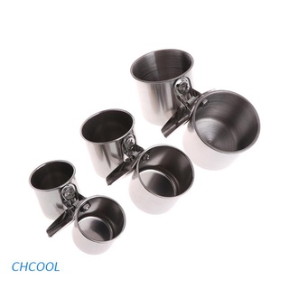 Chcool Food Water Feeding Bird Double Cups With Clip Stainless Steel Parrot Cage Stand