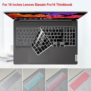 Para Lenovo Xiaoxin Pro16 Thinkbook de 16 pulgadas impermeable y a prueba de polvo ultrafino de silicona suave teclado cubierta protectora
