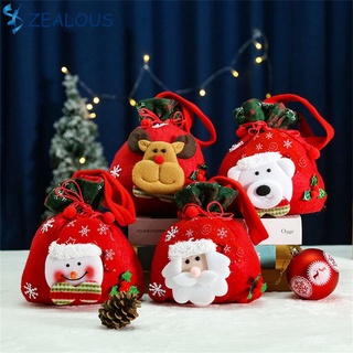 Zealous lindo bolso De oso/Alce/papá Noel/muñeco De nieve con cordón
