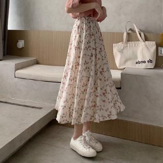 Mujer Moda Floral Falda/Línea A/Coreano Versión Para Otoño 773k