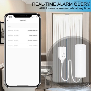 [Ffuu] alarma de fuga de agua WiFi Smart Sensor de desbordamiento cocina baño Detector de fugas de agua suministros de seguridad para el hogar