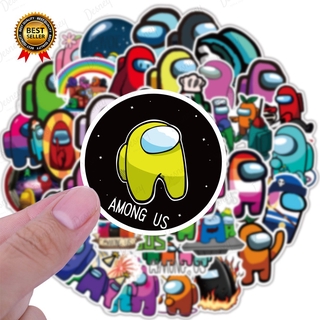 50 pzas stickers Among us juego de Anime Stikers Laptop Skate Guitarra coche Kawaii juguetes Stikers para niños (1)