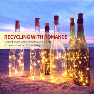 20Leds botellas de vino corcho cadena de luces - batería - decoraciones para jardín, boda, navidad y fiesta (5)