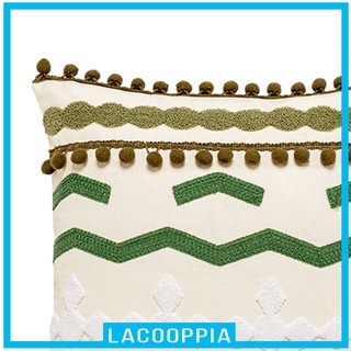 [LACOOPPIA] Fundas de almohada con textura Boho, sencillas, decorativas, tejidas (9)