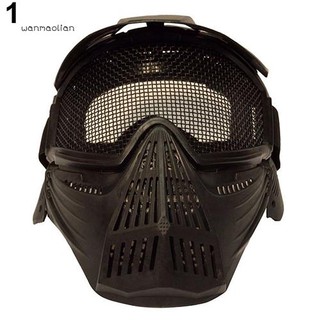 WM Tactical Airsoft Pro Máscara Completa De Seguridad De Malla De Metal Gafas De Protección (2)