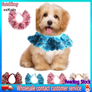 Ssk_ encaje perro Slobber toalla cuello correa accesorios para mascotas fotografía Prop (1)