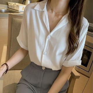 verano de la moda blusa camisa de las mujeres de manga corta suelta coreana ropa de moda top
