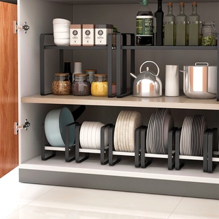 dlophkde soporte de placa de cocina de metal tazón de almacenamiento de platos de secado estante estante organizador (7)