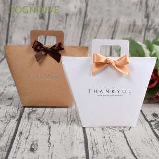 cognitivo caliente bolsa de regalo decoración bolsas bronceadora caja de caramelo creativo diy con asas simple papel kraft/multicolor