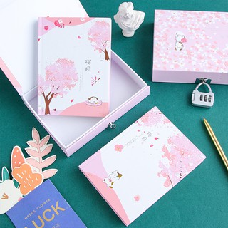 Lindo libro de códigos de sakura escuela primaria copia impresa corazón de niña con diario de bloqueo cuaderno de papelería creativo femenino (1)