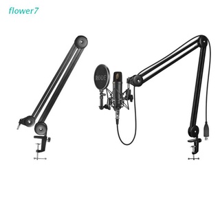 flower7 Microphone Arm Upgraded Mic Arm Microphone Stand Boom Suspension Stand
