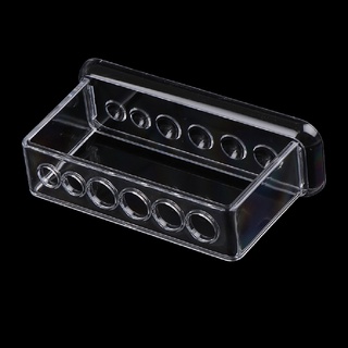 he8mx plástico transparente tubo de prueba estante de 6 agujeros soporte de laboratorio tubo de prueba estante martijn (7)